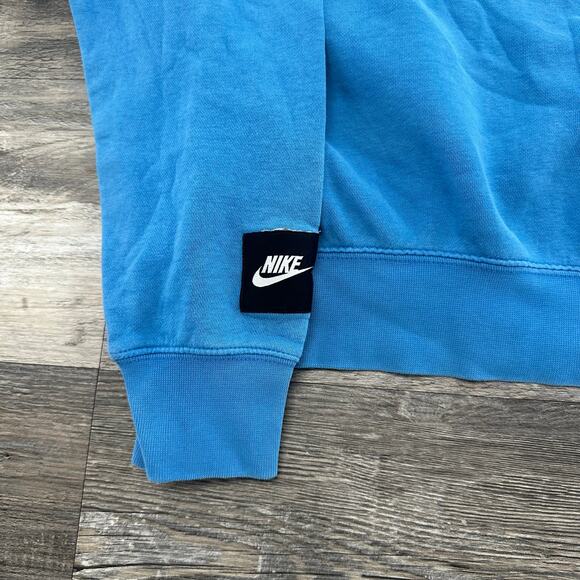 Nike Sportswear Just Do It Spellout Slogan Blue Men S Pullover Hoodie Athleisure - Picture 5 of 9